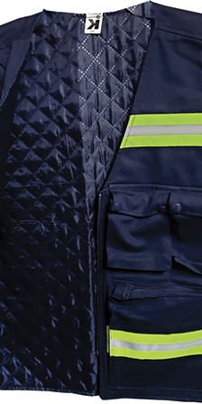 forro capitonado de chaleco de seguridad